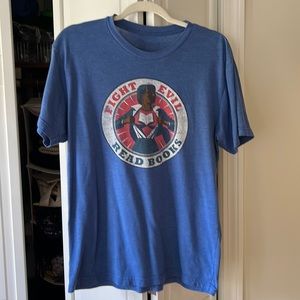 Fight Evil Read Books Vintage Tee